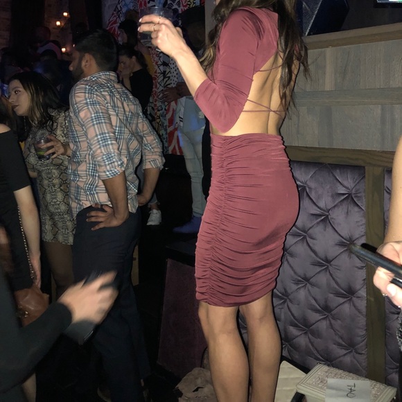 Strappy bodycon dress with open back - XS - Picture 3 of 3